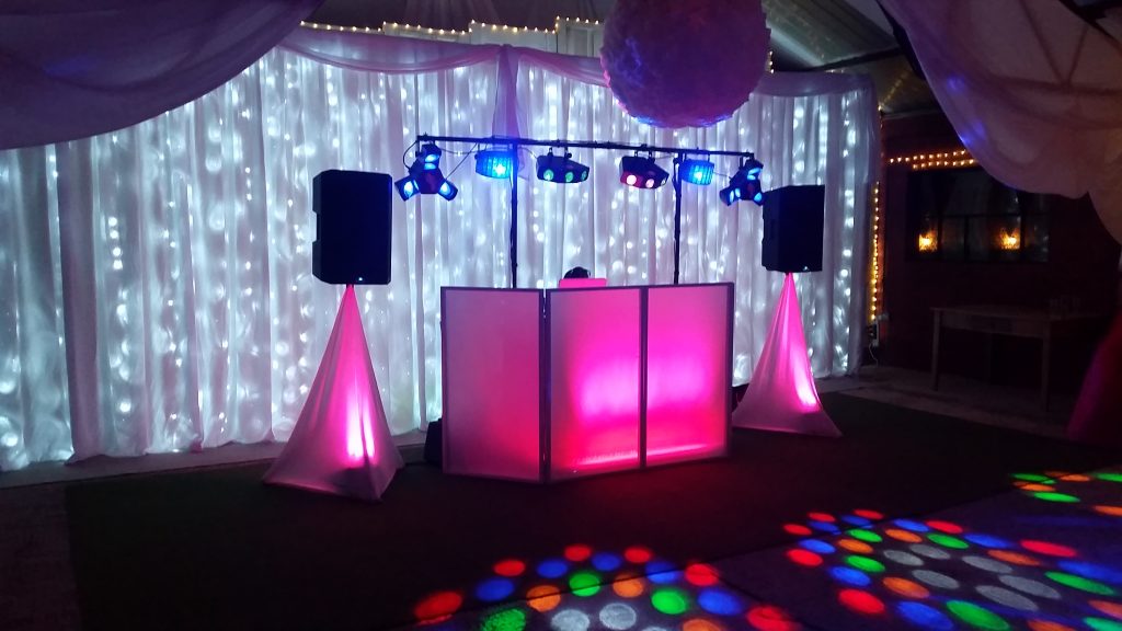 24ft 7.5m LED Star-lit Wedding Backdrop - Happy Sounds Mobile Disco