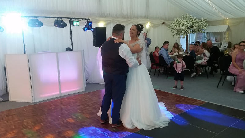 First Dance - Wedding - Marquee - Old Rectory Wem - Happy Sounds Mobile Disco